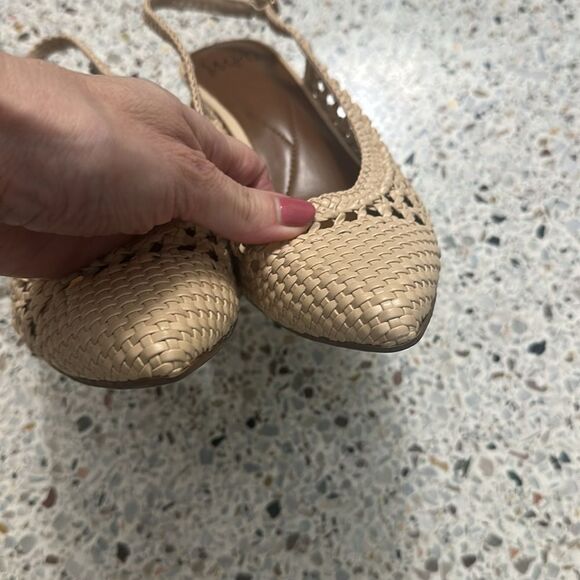 Impo Vasanti tan raffia rattan wedge heel sandal 9 - Picture 6 of 9